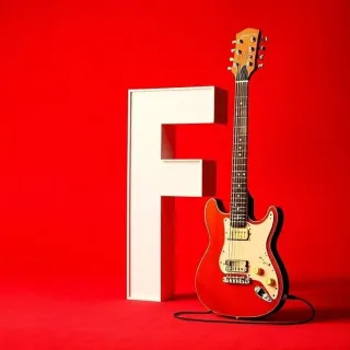 Guitar — letter F