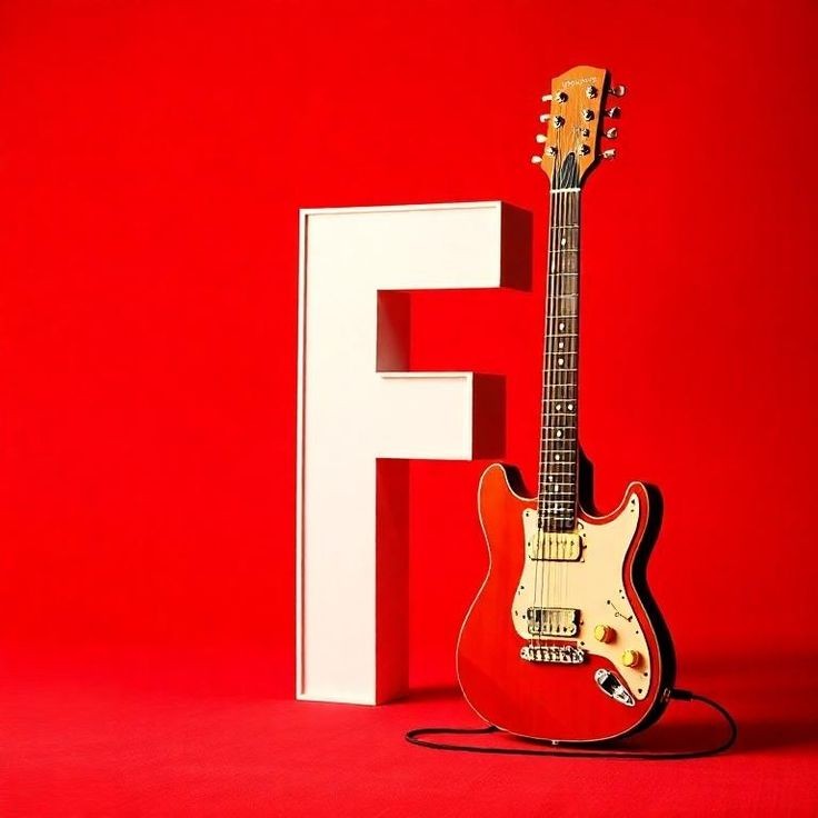 Guitar — letter F