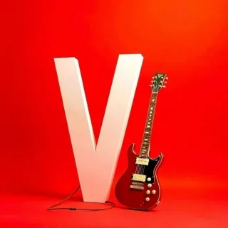 Guitar — letter V
