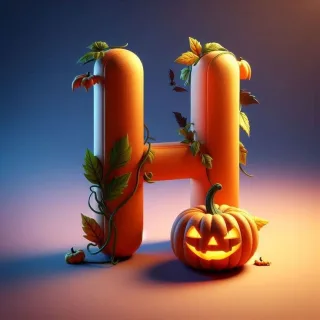 Halloween 2 — letter H