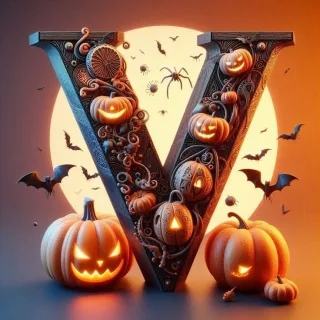 Halloween 2 — letter V
