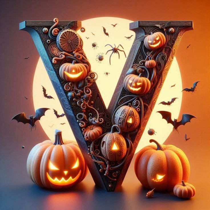 Halloween 2 — letter V