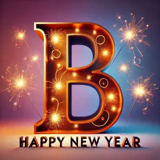 Happy New Year — letter B