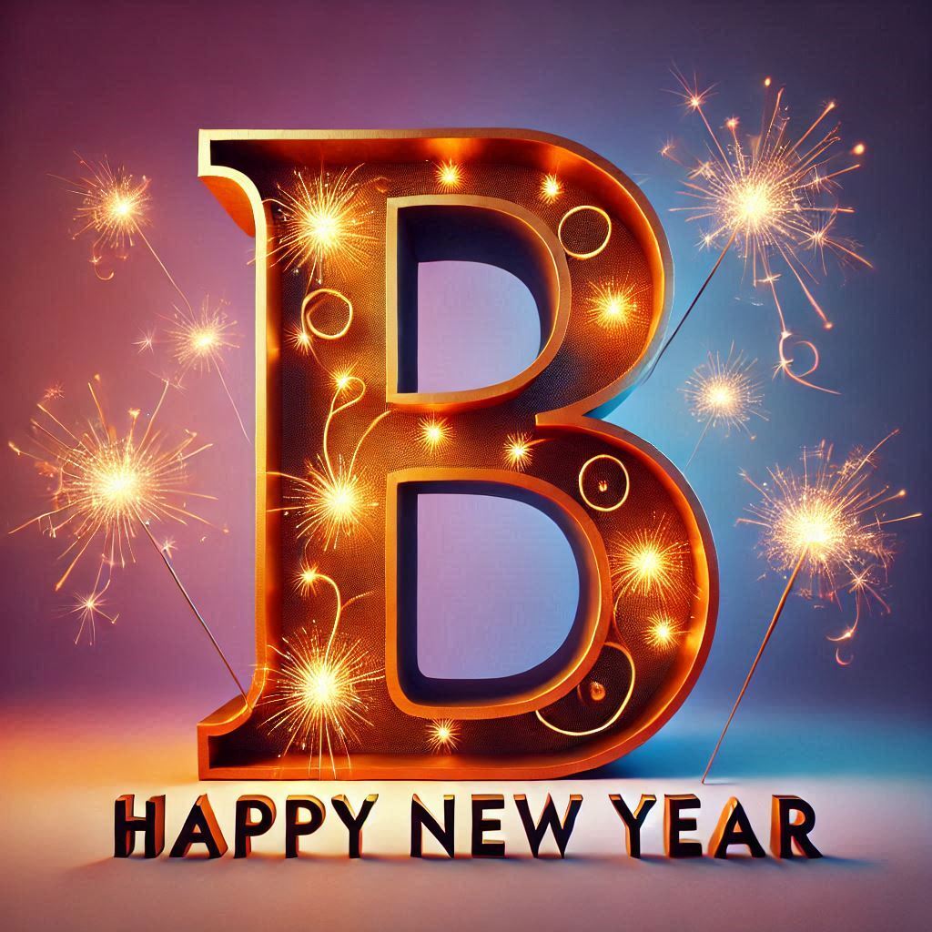 Happy New Year — letter B