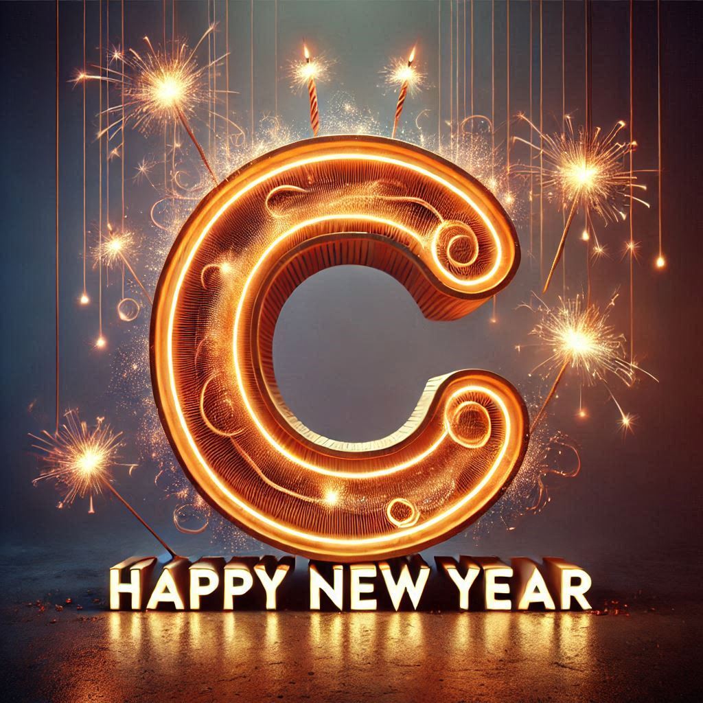 Happy New Year — letter C
