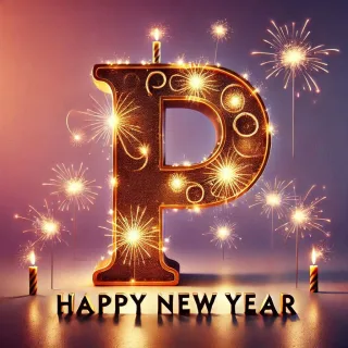 Happy New Year — letter P