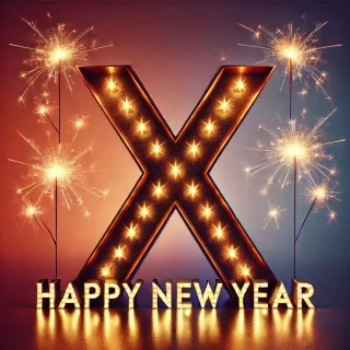 Happy New Year — letter X