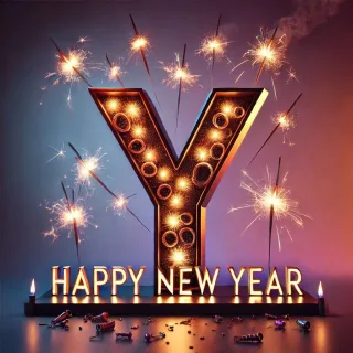 Happy New Year — letter Y