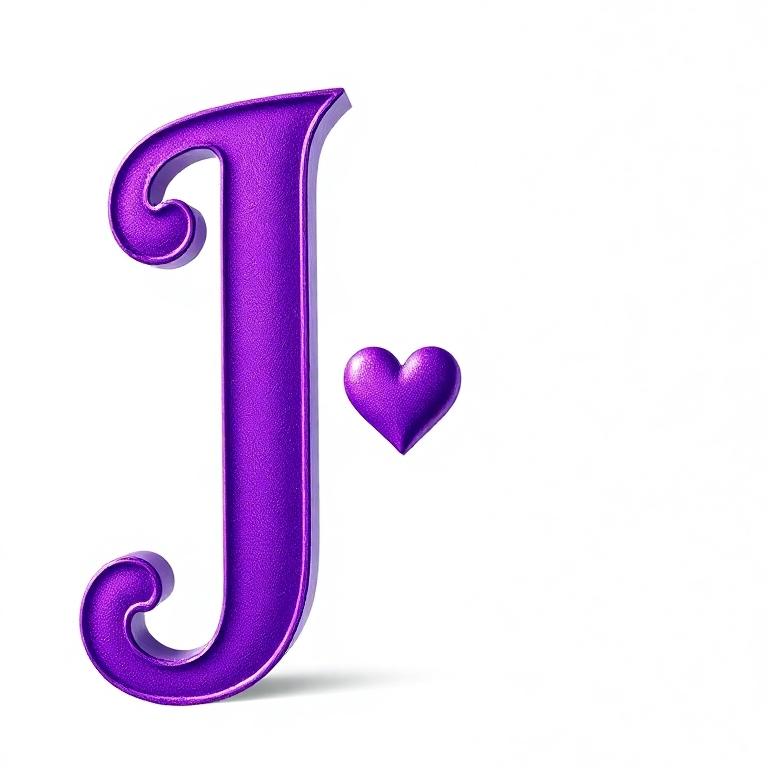 Hearts — letter J