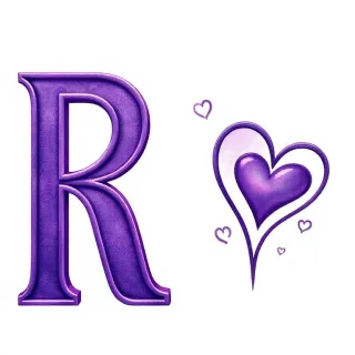 Hearts — letter R