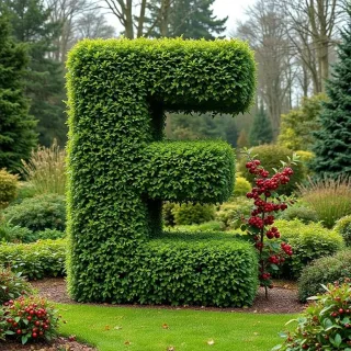 Hedge — letter E