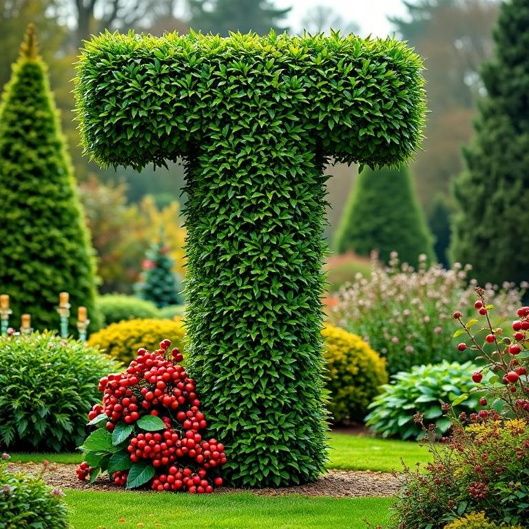 Hedge — letter T