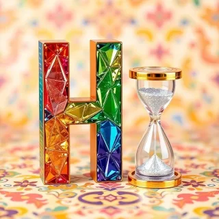 Hourglass — letter H