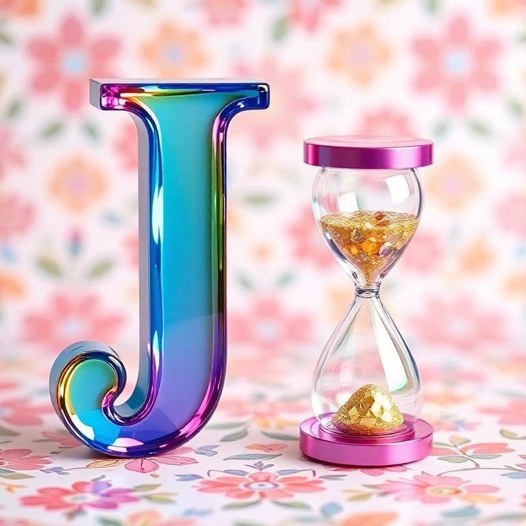 Hourglass — letter J