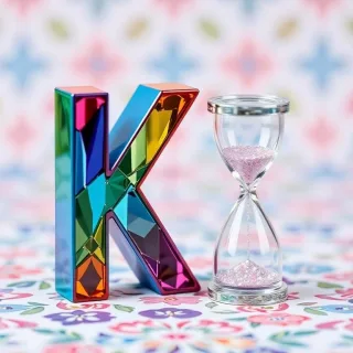 Hourglass — letter K