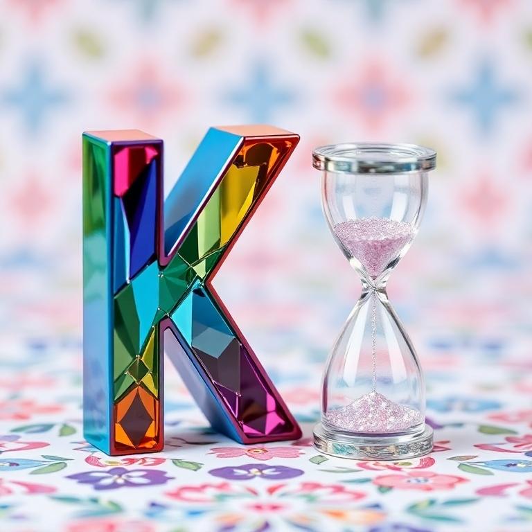 Hourglass — letter K