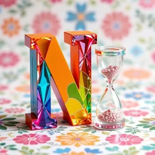 Hourglass — letter N