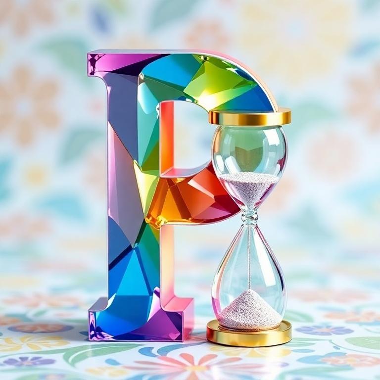 Hourglass — letter P