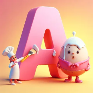 Humpty Dumpty — letter A (variant 2)