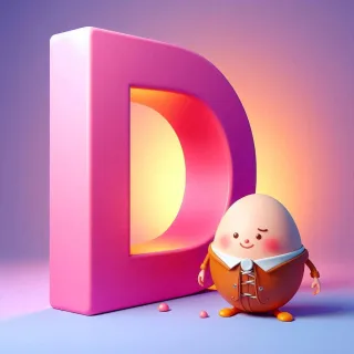 Humpty Dumpty — letter D