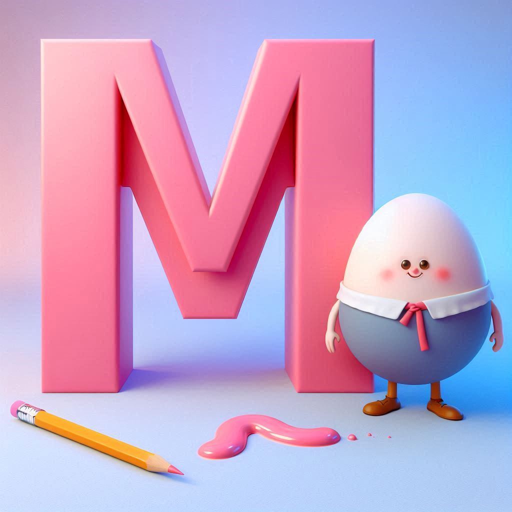Humpty Dumpty — letter M (variant 2)
