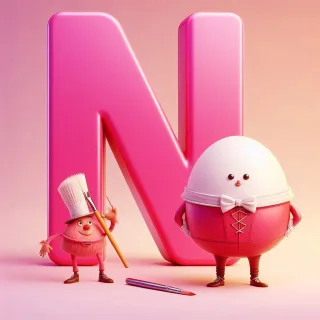 Humpty Dumpty — letter N (variant 2)