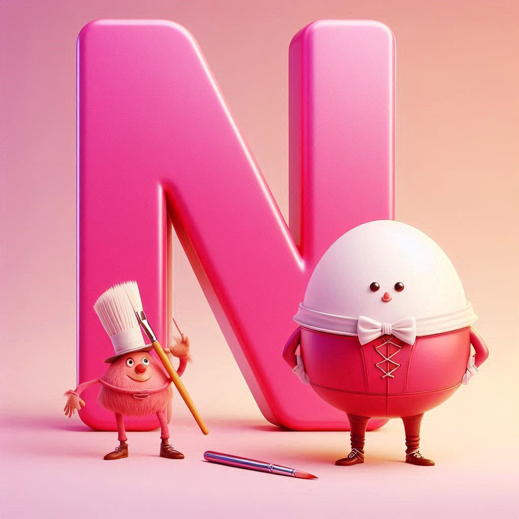 Humpty Dumpty — letter N (variant 2)