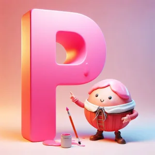 Humpty Dumpty — letter P (variant 2)