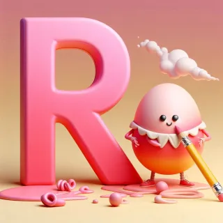 Humpty Dumpty — letter R (variant 2)