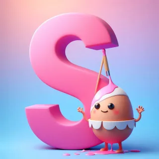 Humpty Dumpty — letter S (variant 2)