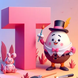Humpty Dumpty — letter T (variant 2)