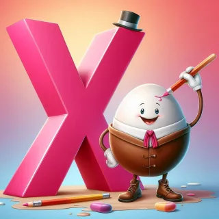 Humpty Dumpty — letter X (variant 2)