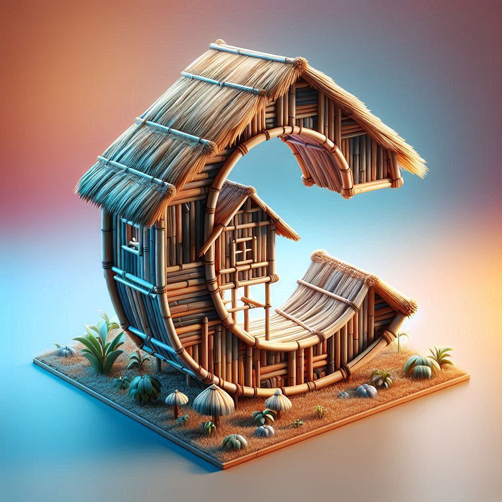 Hut 2 — letter C (variant 2)
