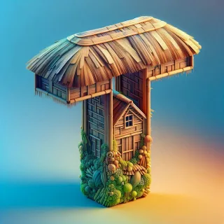 Hut 2 — letter T