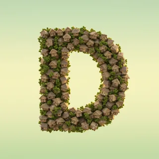 Hut — letter D