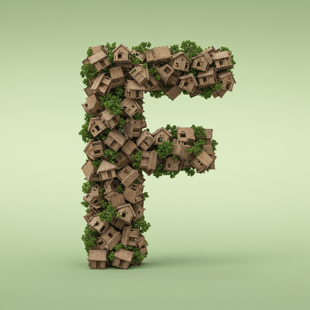 Hut — letter F