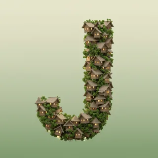 Hut — letter J
