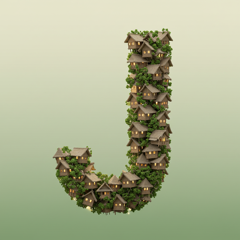 Hut — letter J
