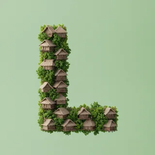 Hut — letter L (variant 2)