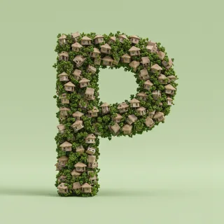 Hut — letter P