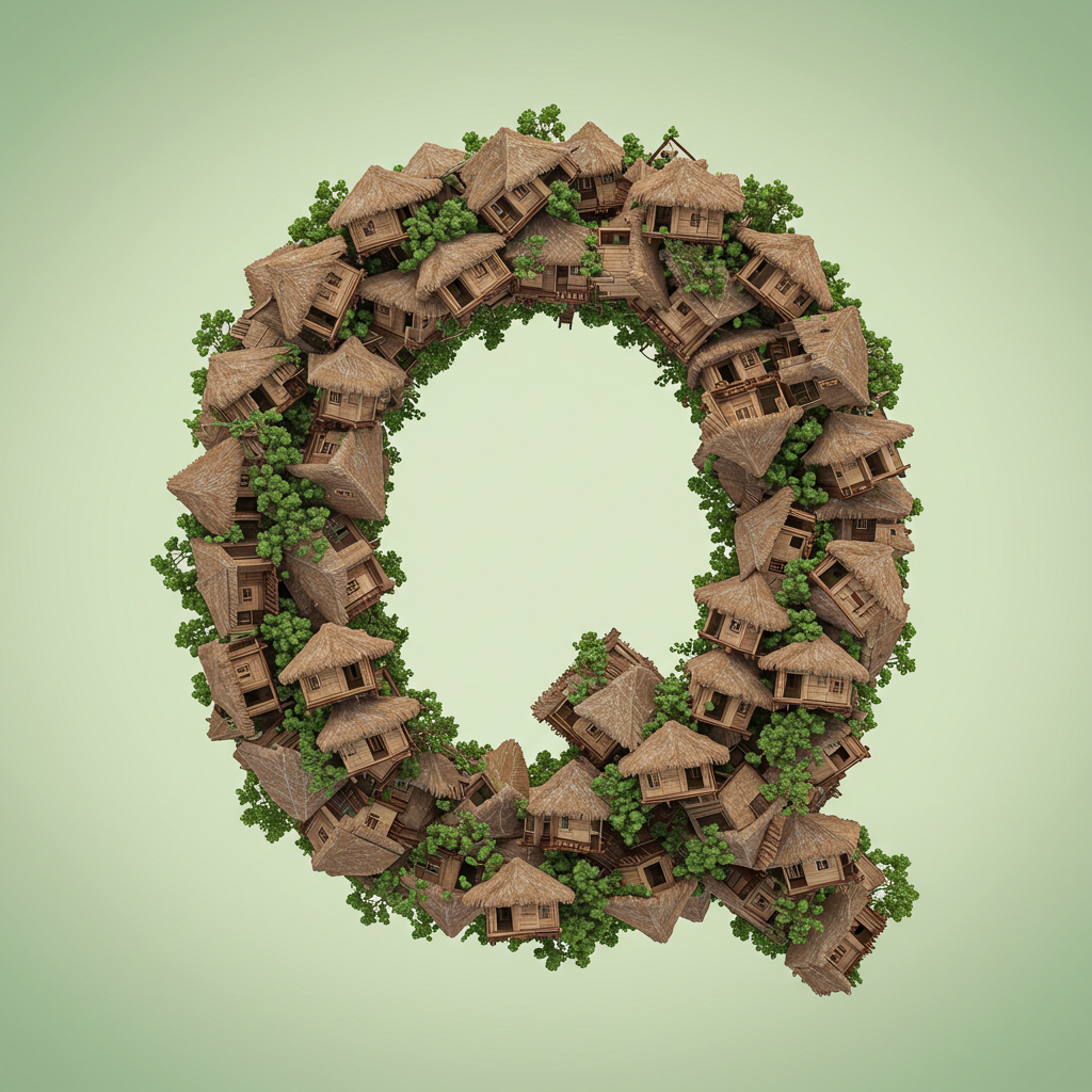 Hut — letter Q