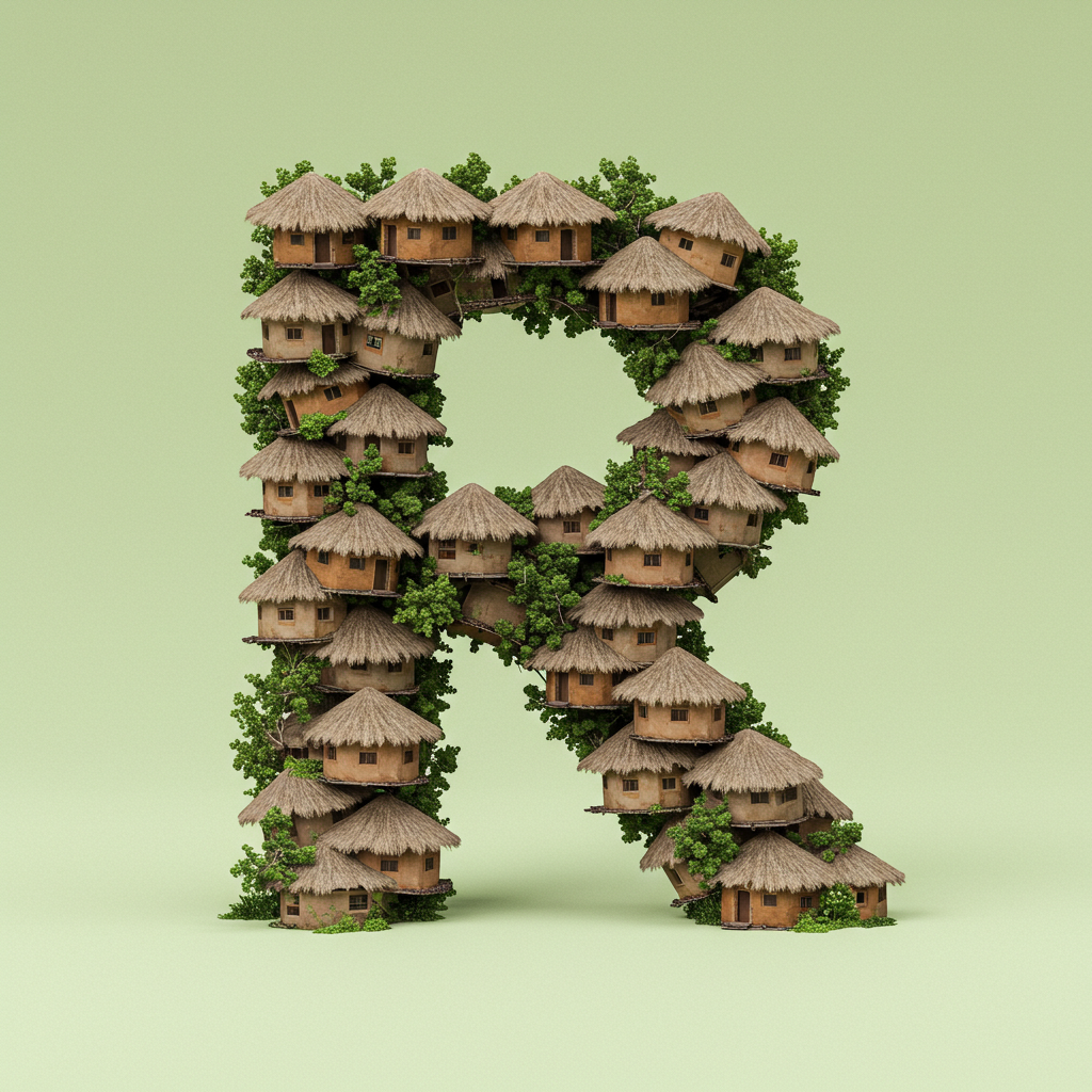 Hut — letter R