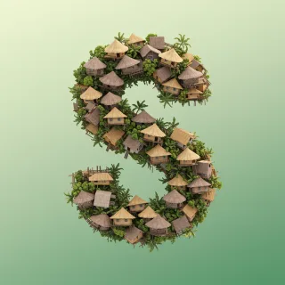 Hut — letter S