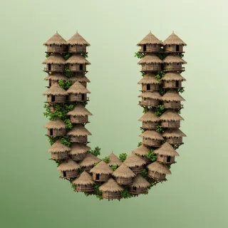 Hut — letter U