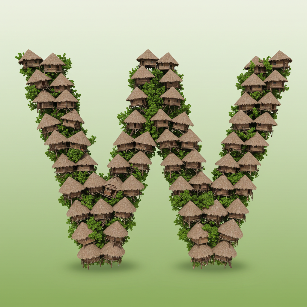 Hut — letter W