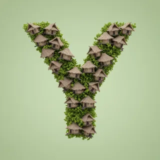 Hut — letter Y (variant 2)