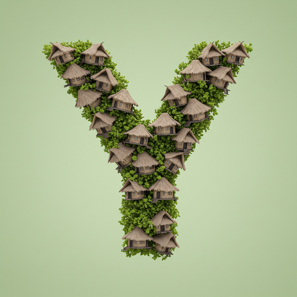Hut — letter Y (variant 2)