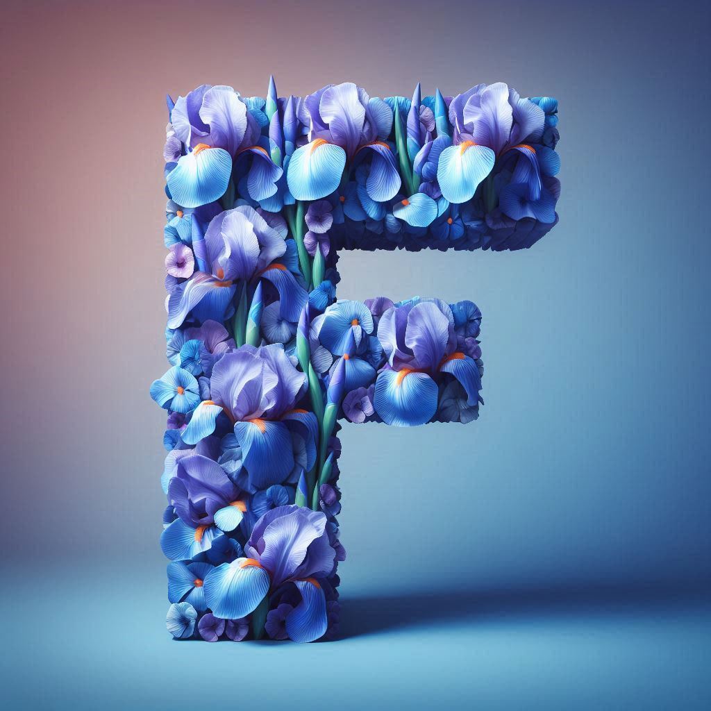 Iris 2 — letter F (variant 2)