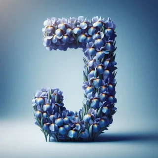 Iris 2 — letter J (variant 2)