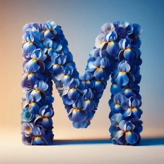 Iris 2 — letter M (variant 2)